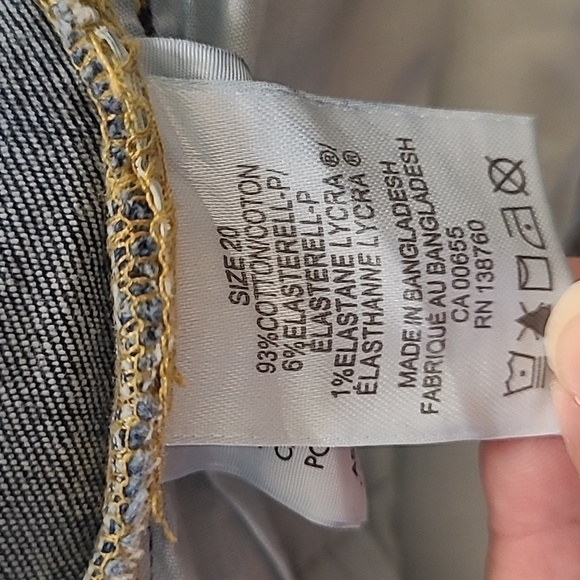 D/C jeans Penningtons acid wash notched hem ankle jeans - Picture 7 of 10